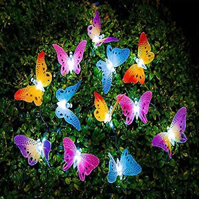 #ad #ad Butterfly Solar String Lights Outdoor 12 LED Waterpoof LED Solar Butterfly Ligh $13.85