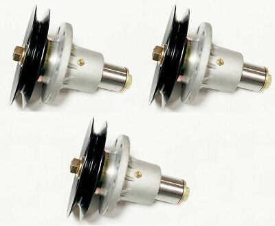 #ad Set of 3 Spindle Assemblies w 6.3quot; Pulleys 103 1140 for Exmark 1 633010 $149.95