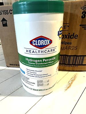 #ad Clorox Healthcare Hydrogen Peroxide Cleaner Disinfectant Wipes 155ct exp. 3 2025 $12.74