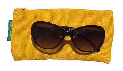 #ad Yellow Handmade Abaca Eyeglass Case Soft Sided $9.99