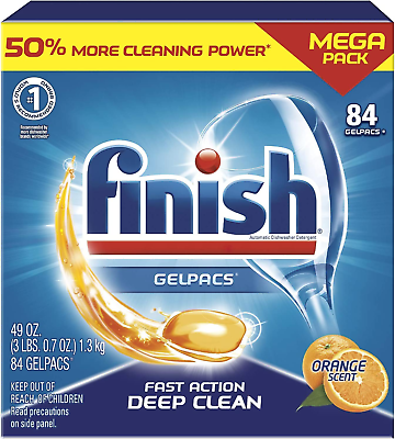 #ad Finish Dishwasher Pods Clean Detergent Dishwashing Tablets Dish Tabs 84 Count $22.37
