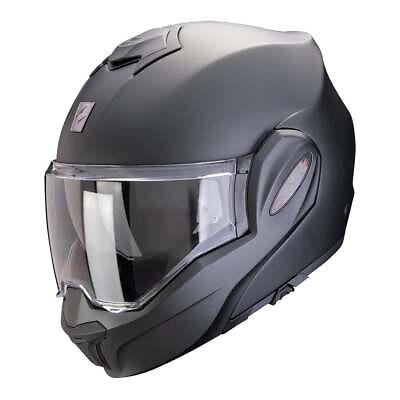#ad Scorpion Exo Tech Evo Pro Solid Matt Pearl Black Modular Helmet New Fast S... $337.94