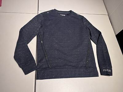 #ad Pikeur Sweatshirt Women’s 38 Blue Juria Pullover Sweater Rhinestone Cotton Poly $35.00