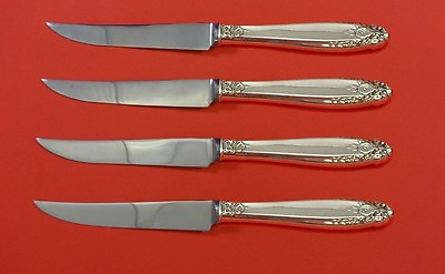 #ad Prelude by International Sterling Silver Steak Knife Set 4pc HHWS Custom 8 1 2quot; $289.00
