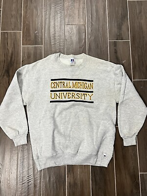 #ad Vintage Russell Central Michigan University Gray Sweatshirt Size XXXL $29.95