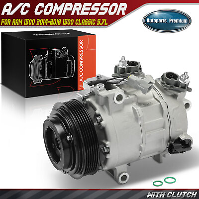 #ad AC A C Compressor w Clutch for Ram 1500 2014 2018 1500 Classic 2019 2022 5.7L $138.99