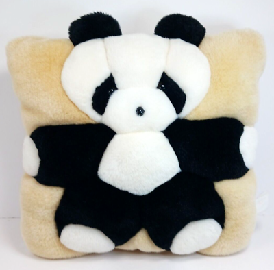 #ad TWIE Panda Bear Plush Pillow 11 inch Square Throw Pillow Zoo Animal Wild Animal $15.17
