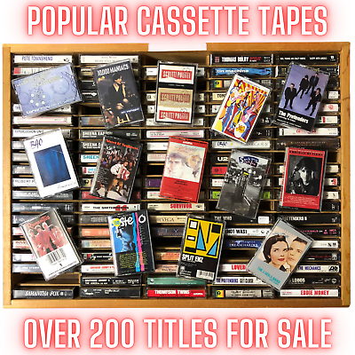 #ad CASSETTE TAPE SALE 80s 90s Rock Pop New Wave Synth Electronic BUILD UR OWN LOT $5.00