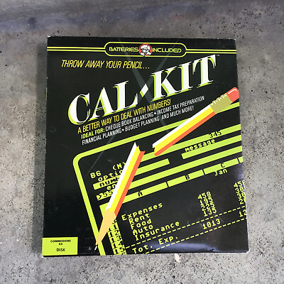 #ad Vintage Cal Kit Commodore 64 C64 Software Disk $79.97