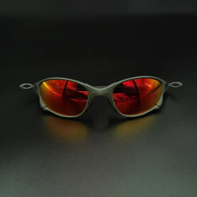 #ad X metal Juliet Cyclops Sunglasses Ruby Polarized Lenses Titanium Goggles Uv400 $24.98