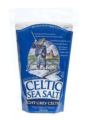 #ad Celtic Sea Salt Light Grey Pouch 8 oz $12.97