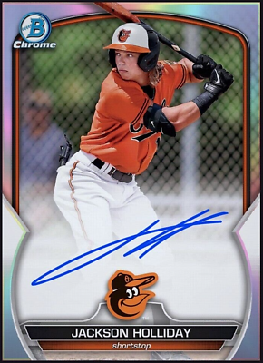 #ad 2023 Topps Bowman Refractor Signature Rookie JACKSON HOLLIDAY RC Digital Card $13.99