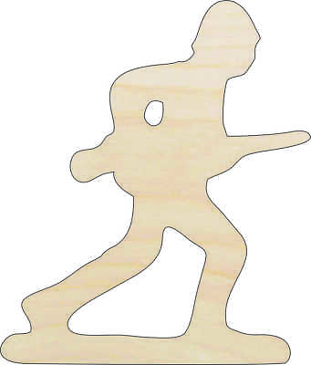 #ad Army Man Laser Cut Out Unfinished Wood Craft Shape TOY37 $17.10