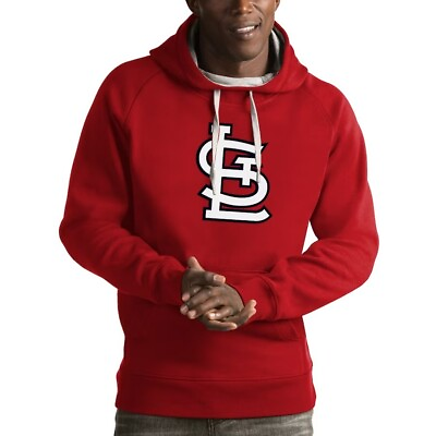 #ad St Louis Cardinals Men#x27;s Antigua Red Logo Hoodie Sweatshirt $49.99