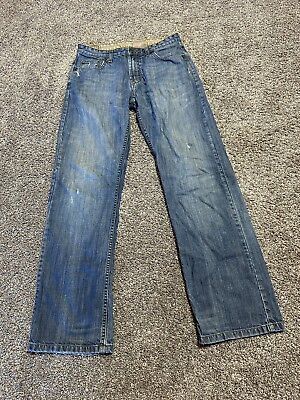 #ad Wrangler Mens Jeans Size 30 Blue Denim Straight Fit No Tag 30x32 Bootcut 8101 $13.49