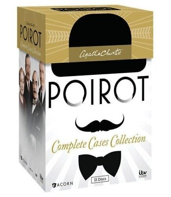 #ad Agatha Christies Poirot Complete TV Series Seasons 1 13 DVD 33 Disc Box Set $36.90