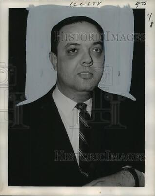 #ad 1965 Press Photo Dr. John E. Altazan President Friends of New Orleans Library $19.99