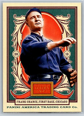 #ad 2013 Panini Golden Age Frank Chance Chicago Cubs #9 $2.41