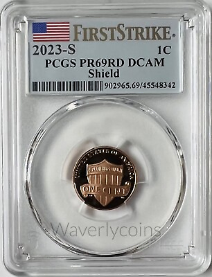 #ad 2023 S Proof Lincoln Cent PCGS PR69DCAM First Strike $14.99