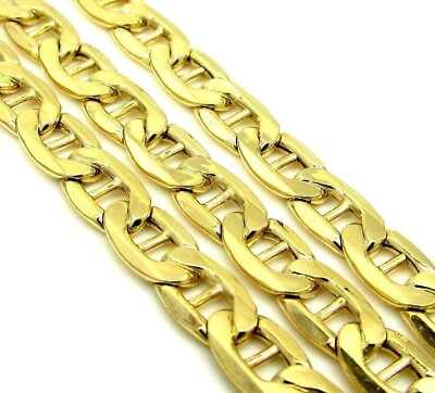 #ad 14K Mariner Anchor Link Chain Necklace Real Solid 14K Yellow Gold 20quot; $109.99