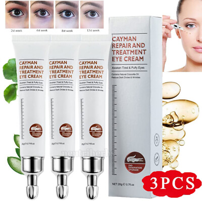 #ad 3XCayman Anti Wrinkle Under Eye Cream Bag Remover Firming Anti aging Moisturizer $13.28