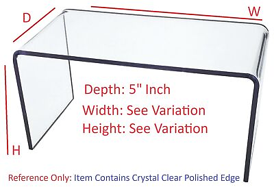 #ad T#x27;z Tagz Any 5 Inch Deep Clear Acrylic Riser Display Stand New 2 Pack Variation $18.95