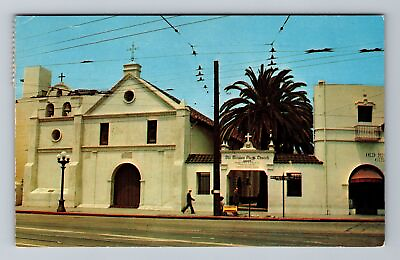 #ad Los Angeles CA California Mission Plaza Church c1959 Vintage Postcard $7.99