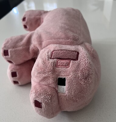 #ad Jinx 2014 Minecraft 10” Pink Pig Plush Stuffed Toy Animal $15.00