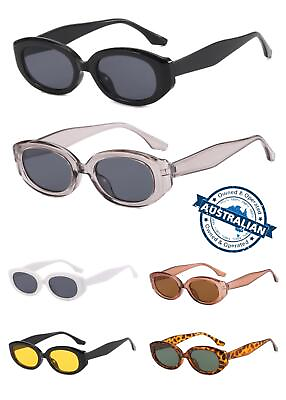 #ad Unisex Mens Women#x27;s Fashion Retro Vintage Oval Shade Retro Sunglasses AU $9.95