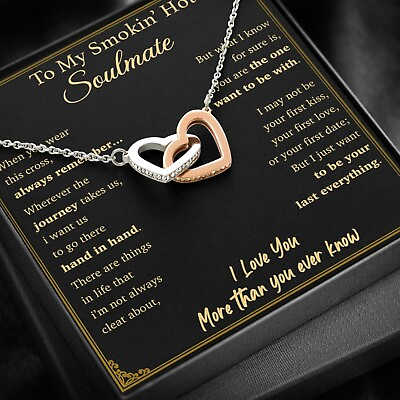 #ad To My Soulmate Necklace Engagement Anniversary Gift for Her Birthday $28.99