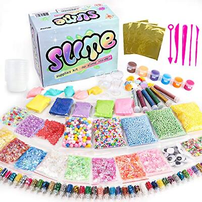 #ad 162 Pack Slime Supplies Kit for Kids Girls Slime Making Includes Foam Balls $24.14