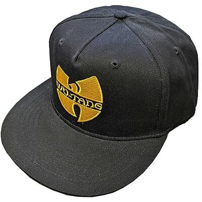 #ad Wu Tang Clan Embroidered Logo Adjustable Snapback Hat Black $23.97