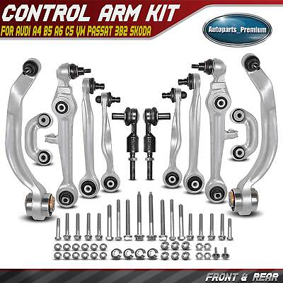 #ad 12pcs Control Arm Ball Joint Tie Rod Sway Bar Link Kit for Audi A4 A6 S4 Passat $122.89