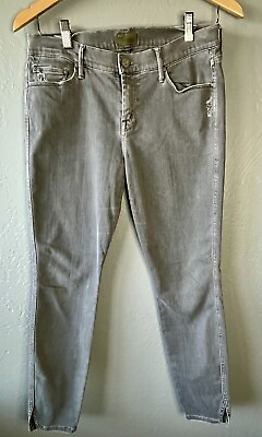 #ad Mother Denim The Mid Rise Dazzler The Vamp Gray Grey Jeans Women’s Size 29 $54.99