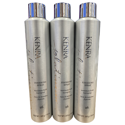 #ad Kenra Platinum Finishing Spray #26 Maximum Hold Hair Spray 10 oz quot;PACK OF 3quot; $54.99