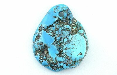 #ad 96.95 Carat Natural Turquoise Flat Nugget Bead Gem Stone Gemstone TCB3 $96.99