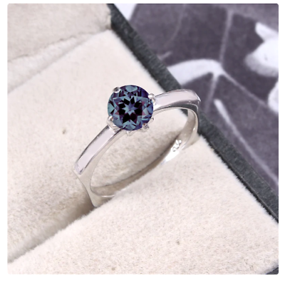 #ad 4.60CT RING . RUSSIAN NATURAL ALEXANDRITE 100% COLOR CHANGE HANDMADE GIFT RING $130.30