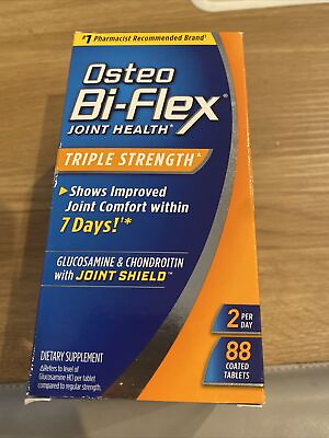 #ad OSTEO BI FLEX JOINT HEALTH TRIPLE STRENTGH WITH JOINT SHIELD SEALED BOTTLE OF 88 $18.99