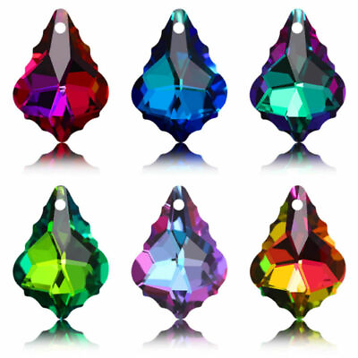 10PCS K9 Glass Crystals Maple Leaf Pointback Rhinestones Sew on Garment Crafts $9.59