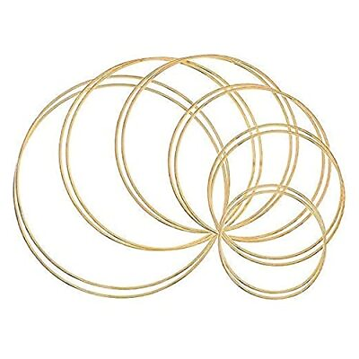#ad 12pcs Dream Catcher Rings Copper Metal Hoops Craft Hoops Macrame Creations Ri... $16.76