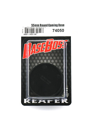 #ad Reaper Miniatures 55mm Round Gaming Base 10 #74050 Accessory $3.38