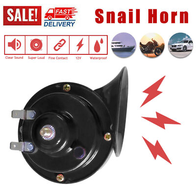 #ad 12V 300DB Super Loud Snail Air Train Horn For Truck SUV Car Boat Motorcycle US $5.51