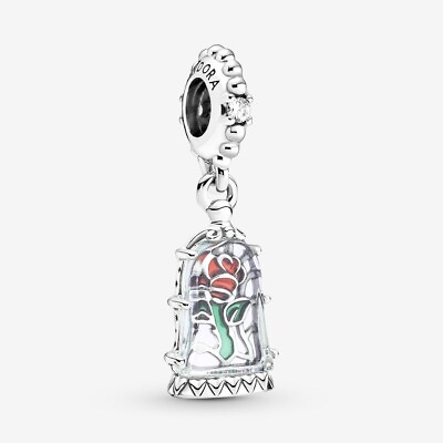 #ad *BRAND NEW* Pandora Beauty and the Beast Enchanted Rose Dangle 790024C01 $29.99