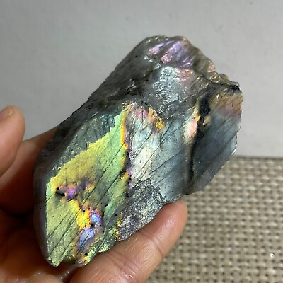 #ad 166g Top Labradorite Crystal Stone Natural Rough Mineral Specimen Healing b310 $25.35