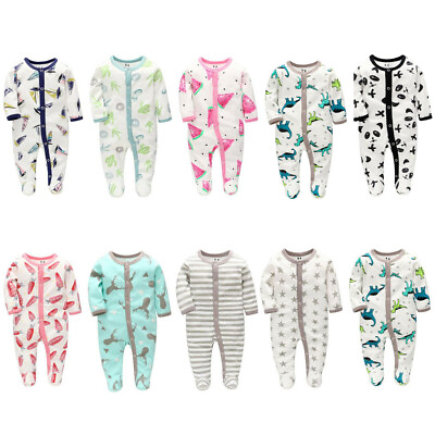 #ad Newborn Infant Baby Girls Boys Cartoon Animal Romper Jumpsuit Outfits Playsuit $7.90