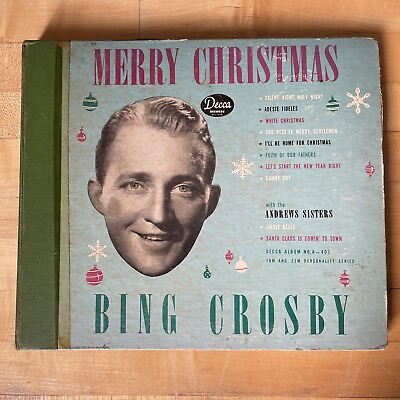 #ad Bing Crosby quot;Merry Christmasquot; 78 RPM 5 records 1945 Decca No. A 403 Complete $50.00
