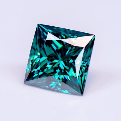 #ad 3Ct CERTIFIED Natural Diamond princess Cut D Grade VVS1 Free Gift $90.95