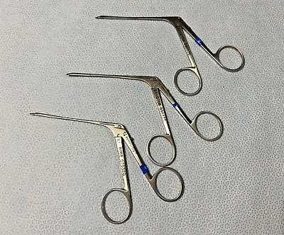 #ad Set Of 3 Symmetry 61 0708 House Bellucci Alligator Scissors 5mm Curved Right ENT $265.00