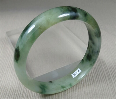 #ad 61.5mm Natural Ice Green Ancient Jadeite Jade Bracelet Bangle Emerald Bracelets $23.20