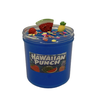 #ad Hawaiian Punch Blue Fruit Punch Slime Clear Glossy Slime Watermelon Strawberry $12.99
